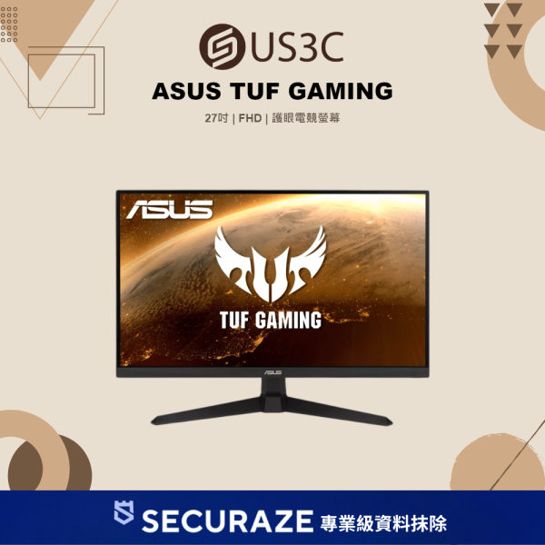 ASUS 華碩 TUF GAMING VG277Q1A 護眼電競螢幕 27吋 FHD